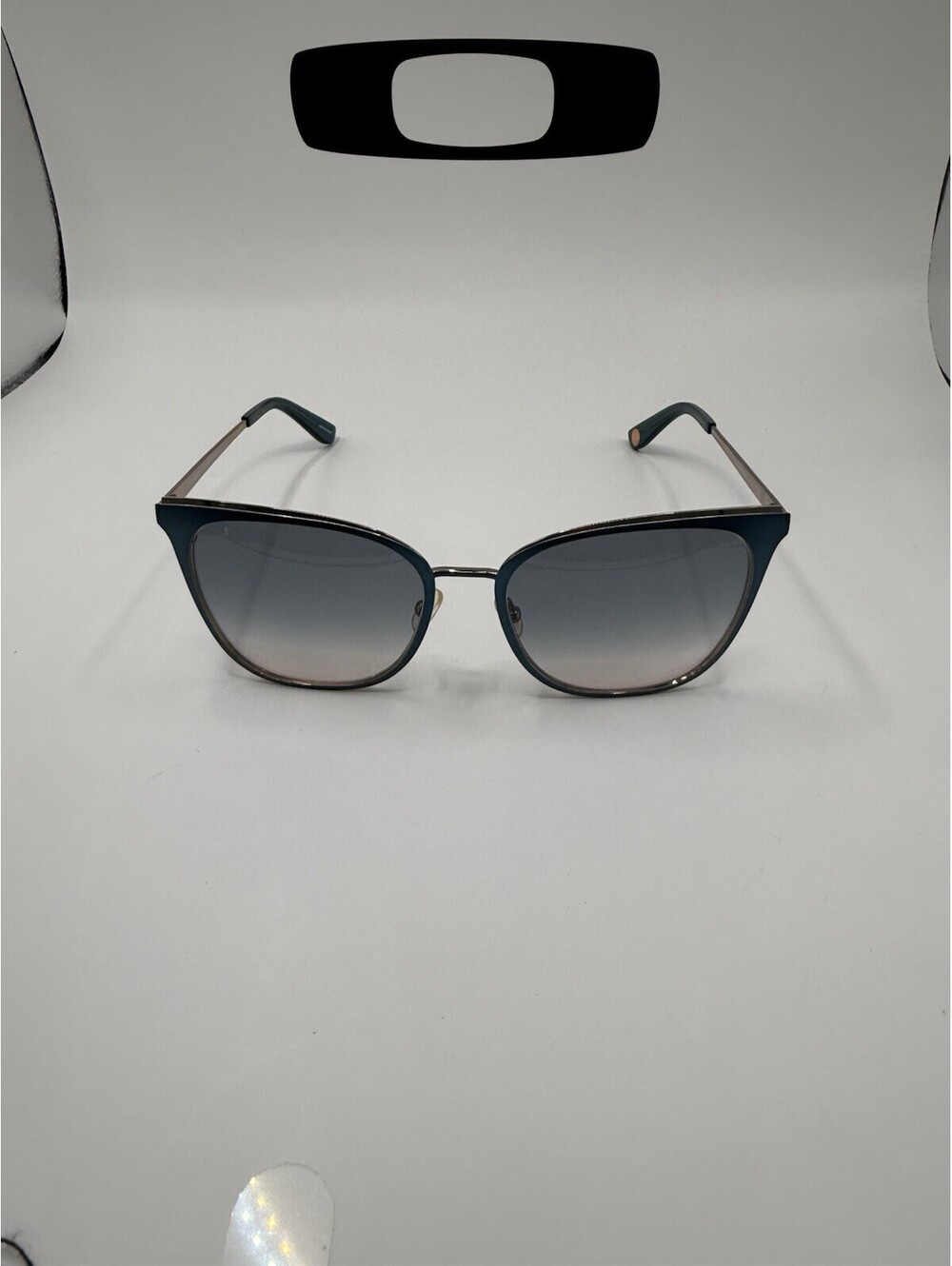 Juicy Couture Sunglassses Teal/Gradient Lens JU 609/G/S Metal Cat Eye 56-18-140